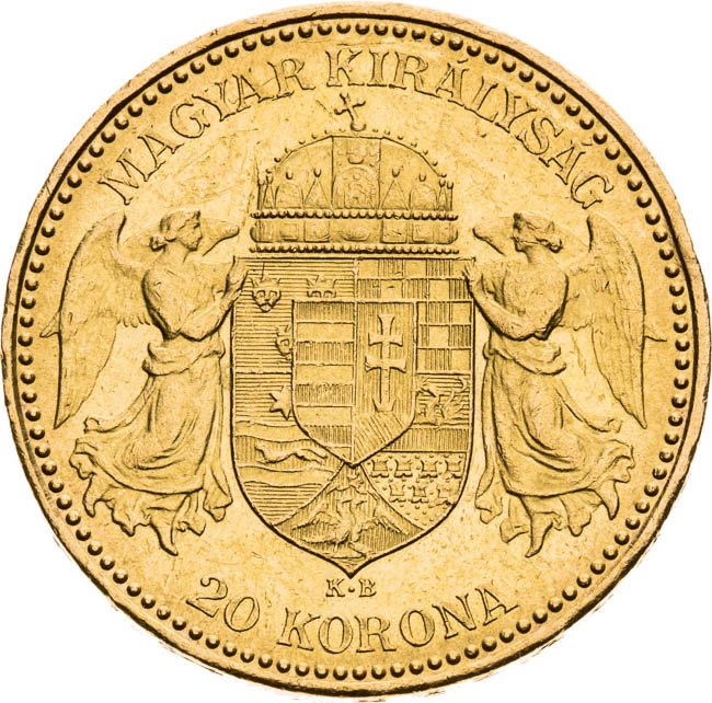 20 Corona 1892  - back