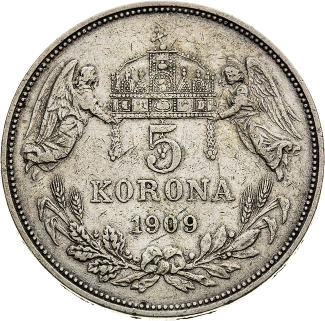 5 Corona 1909 - back