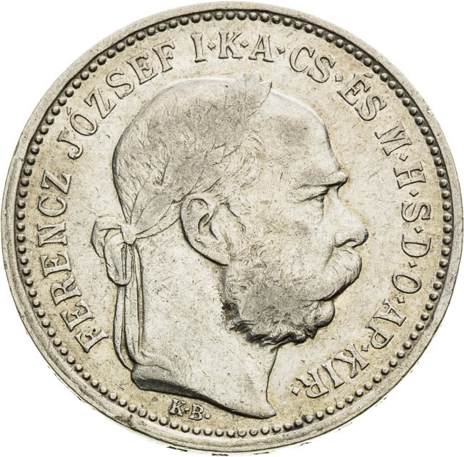 1 Corona 1892 - front