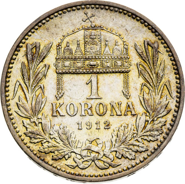 1 Corona 1912 - back