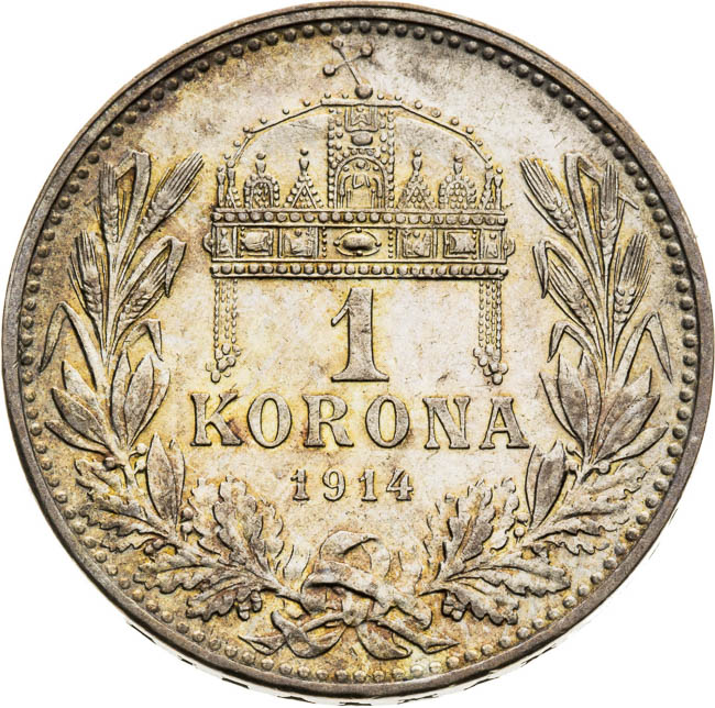 1 Corona 1914 - back
