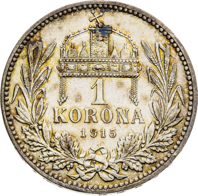 1 Corona 1915 - back