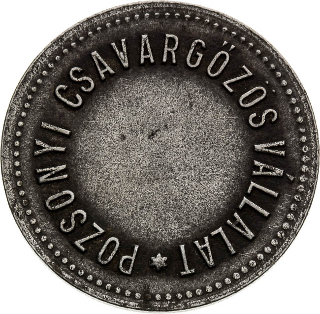 Purpose token (1892) - back