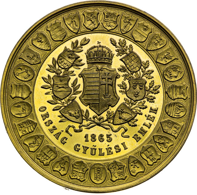 Bronze Medal 1865 - front
