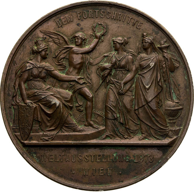 Medal 1873 - back