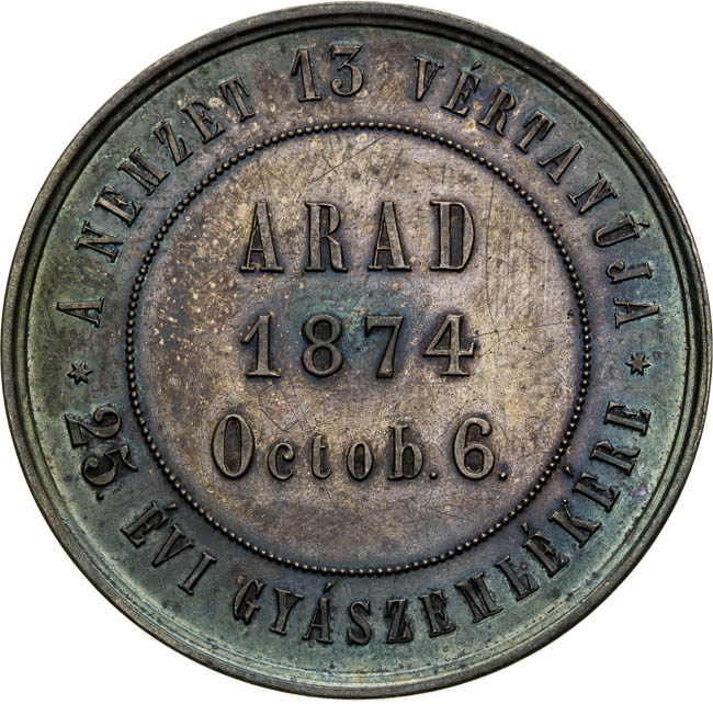 Silver Medal 1874 - back