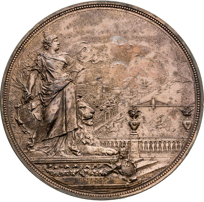 Medal 1886 - back