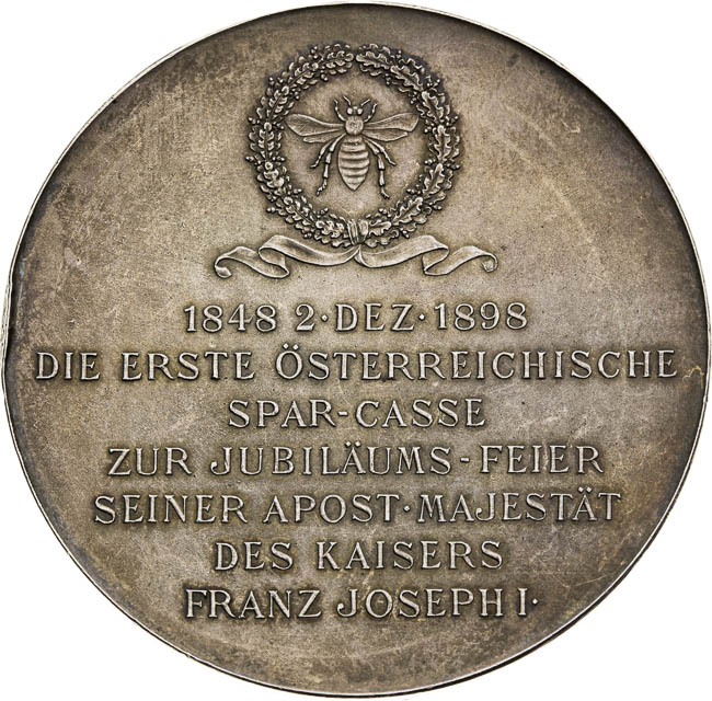 Silver Medal 1898 - back