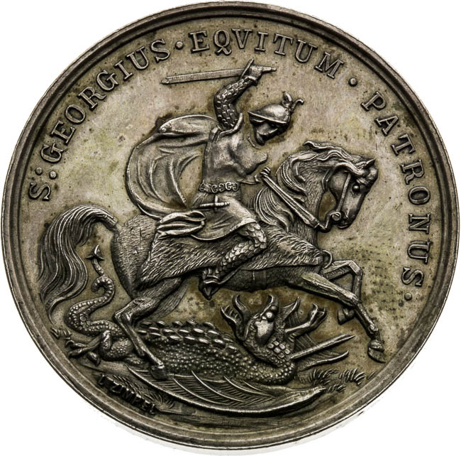 Silver St. George's Medal - front
