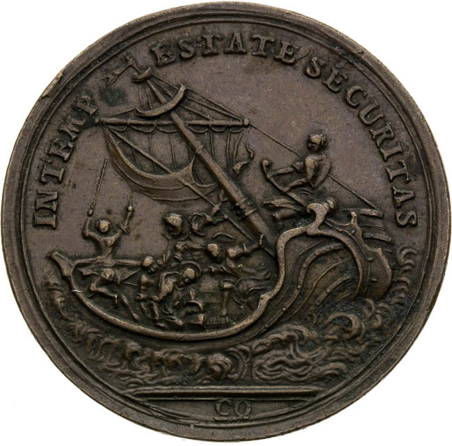 Bronze St. George's Medal (1742-1750) - back
