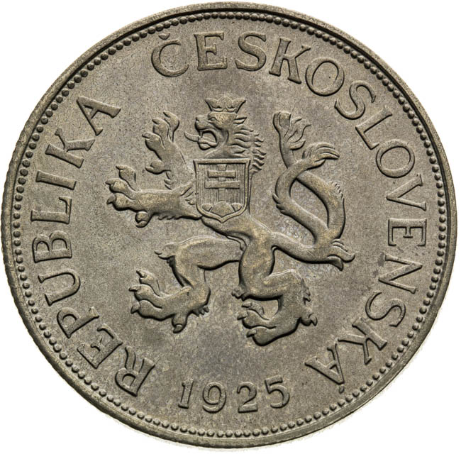 5 Koruna 1925 - front