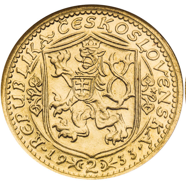 2 Ducats 1933 - front