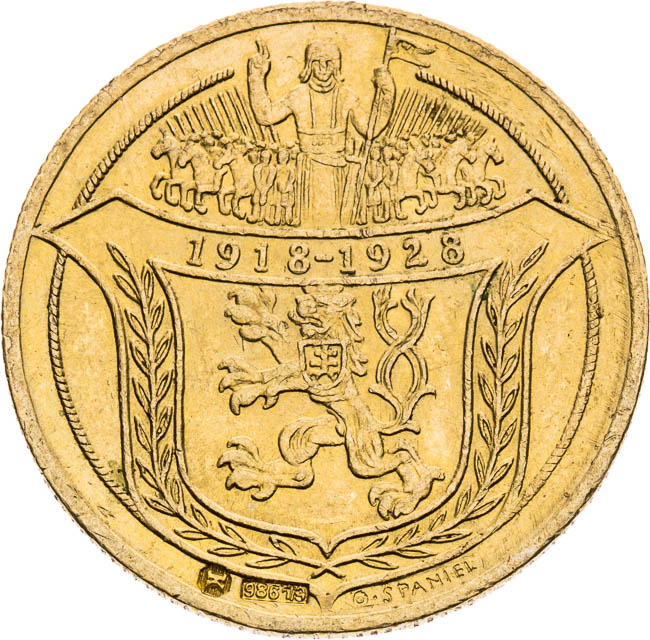Gold Medal 1928 (2 Ducats) - front