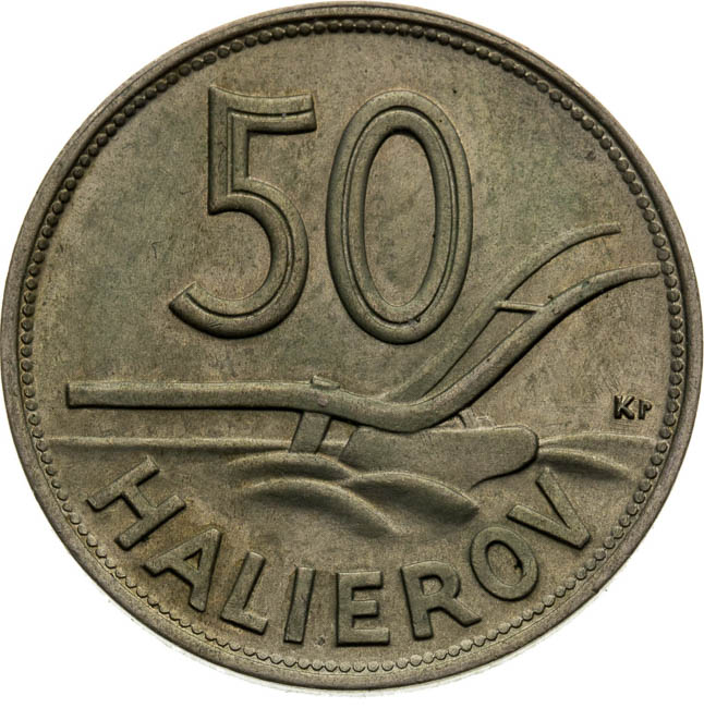 50 Halier 1940 - back