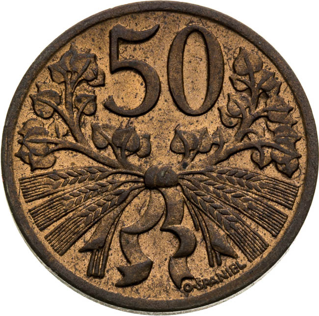 50 Halier 1947 - back