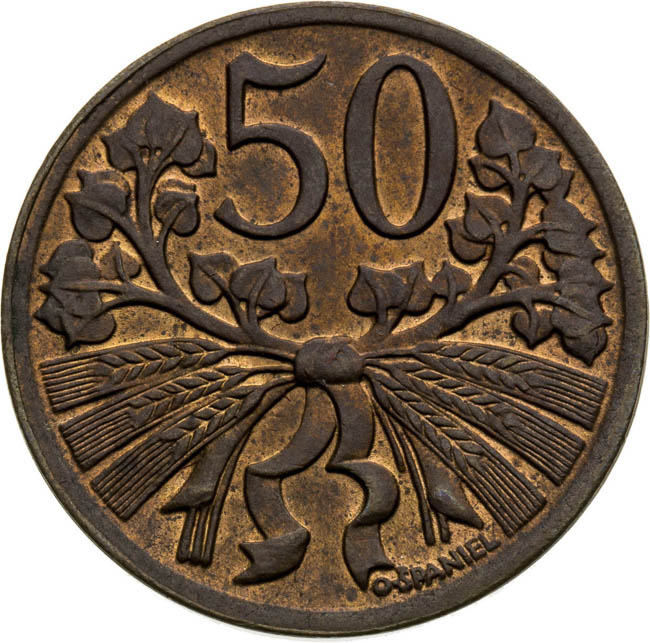 50 Halier 1947 - back