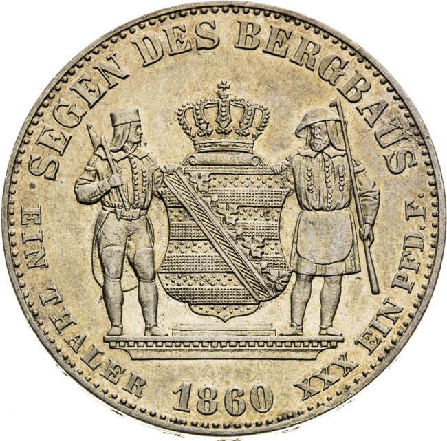Thaler 1860 - back