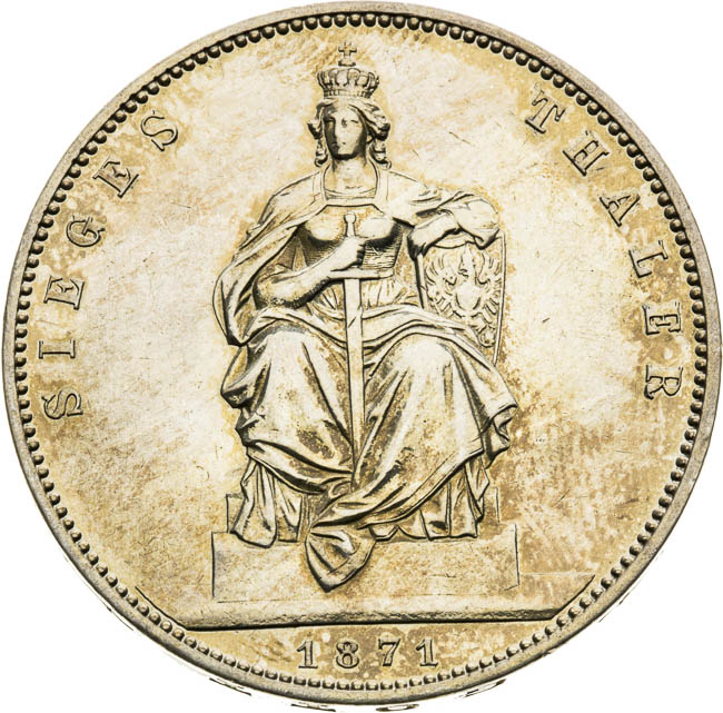 Thaler 1871 - back