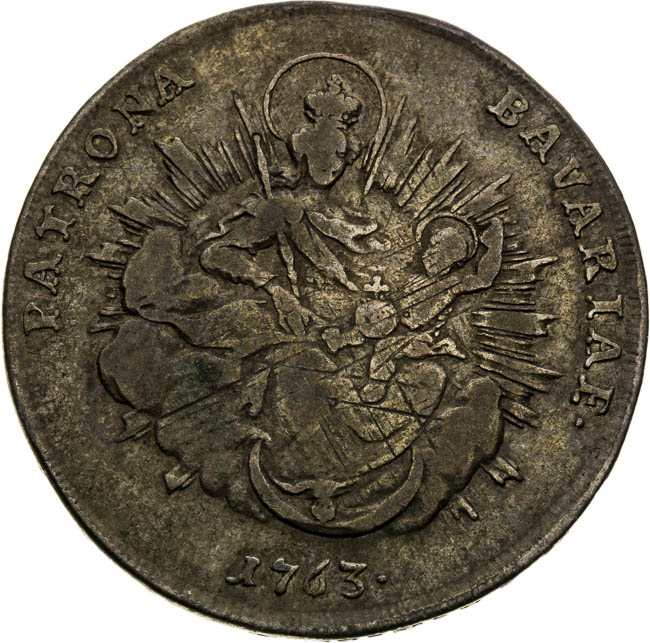 1/2 Thaler 1763 - back