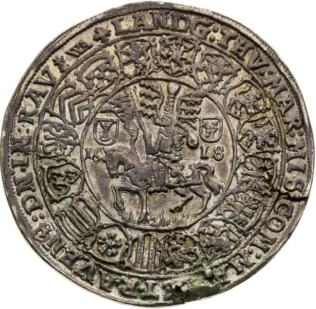 1/4 Thaler 1618 - back