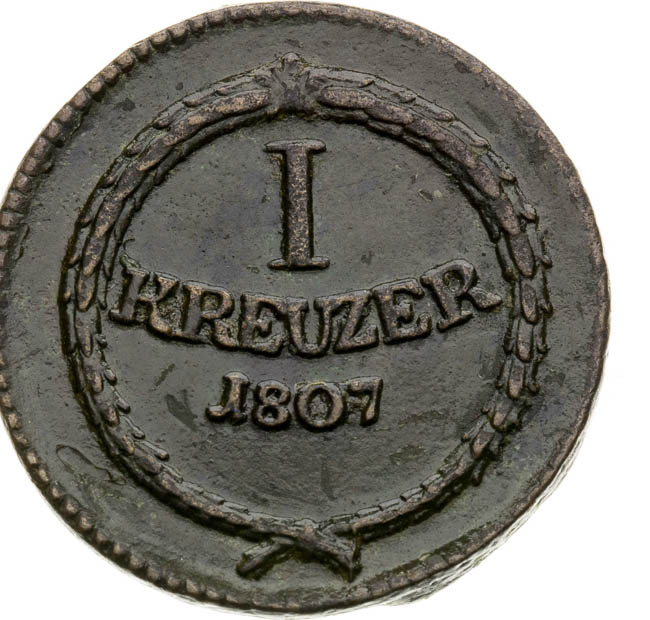 1 Kreutzer 1807 - back
