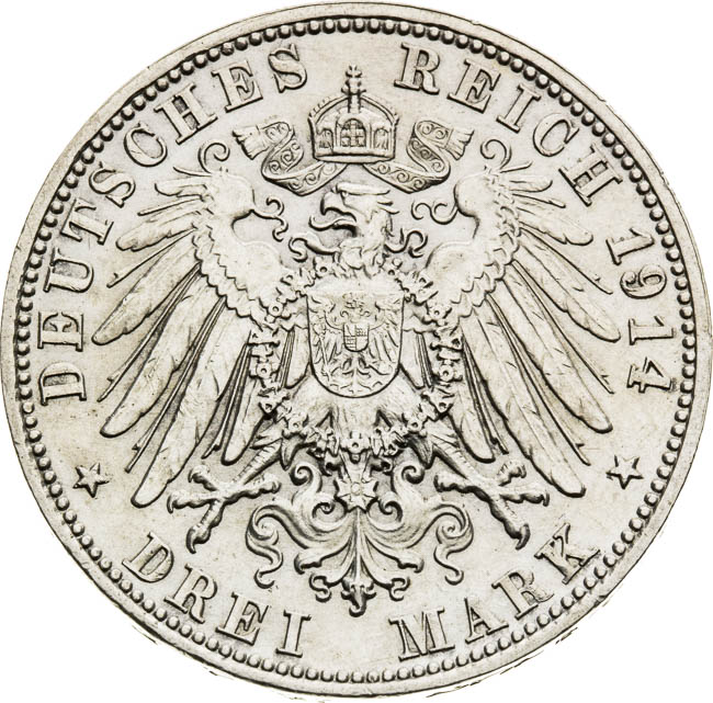 3 Marks 1914 - back
