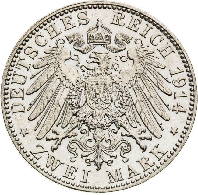 2 Marks 1914 - back