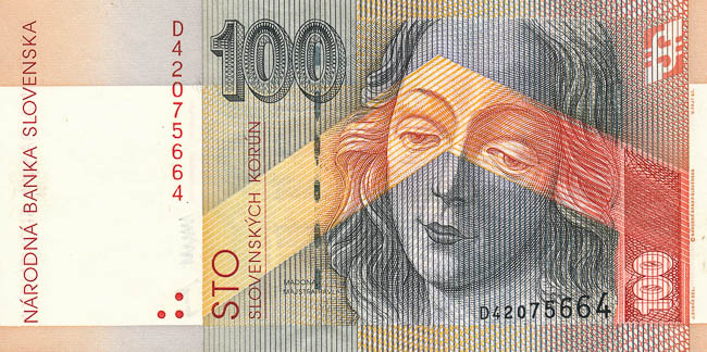 100 Koruna 1993 - front