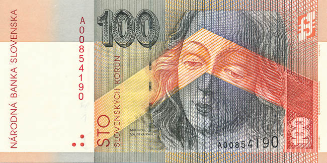 100 Koruna 2001 - front
