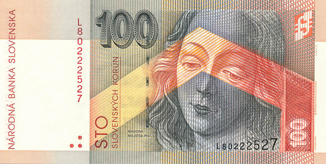 100 Koruna 2001 - front