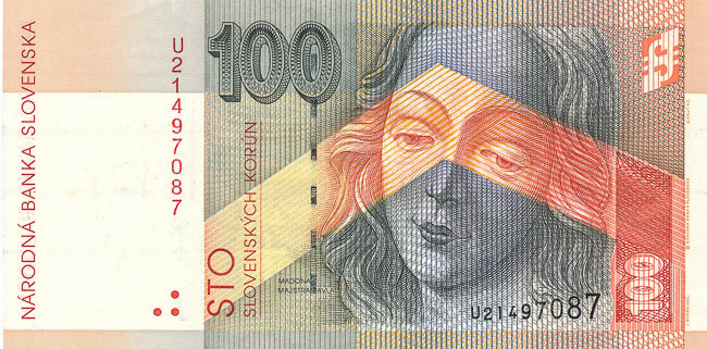 100 Koruna 2001 - front