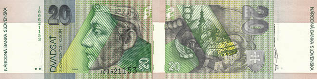 20 Koruna 1997 - front