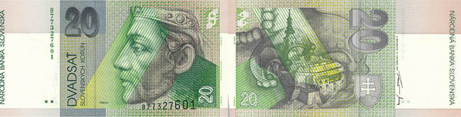 20 Koruna 1997 - front