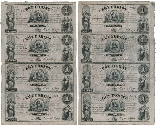 1 Forint 1852 (8 ks) - averz