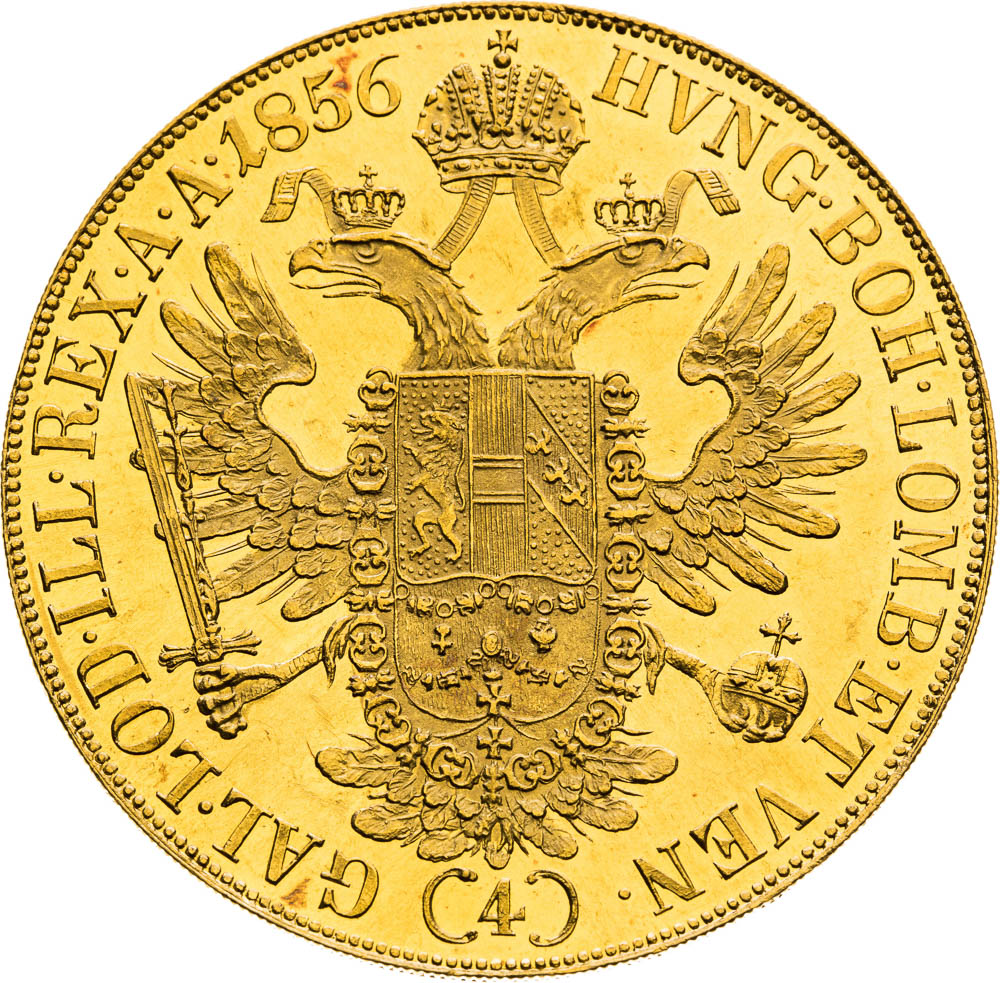 4 Ducats 1856 - back