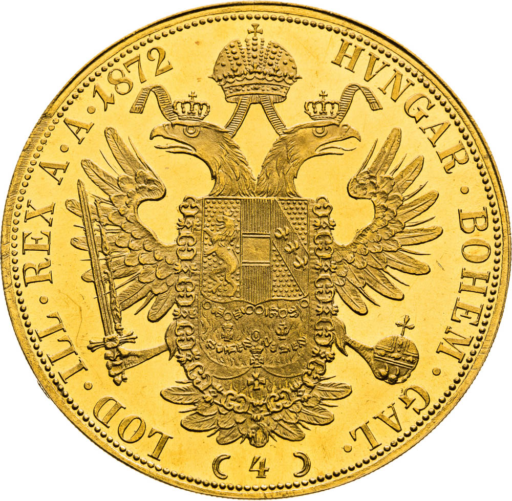 4 Ducats 1872 - back