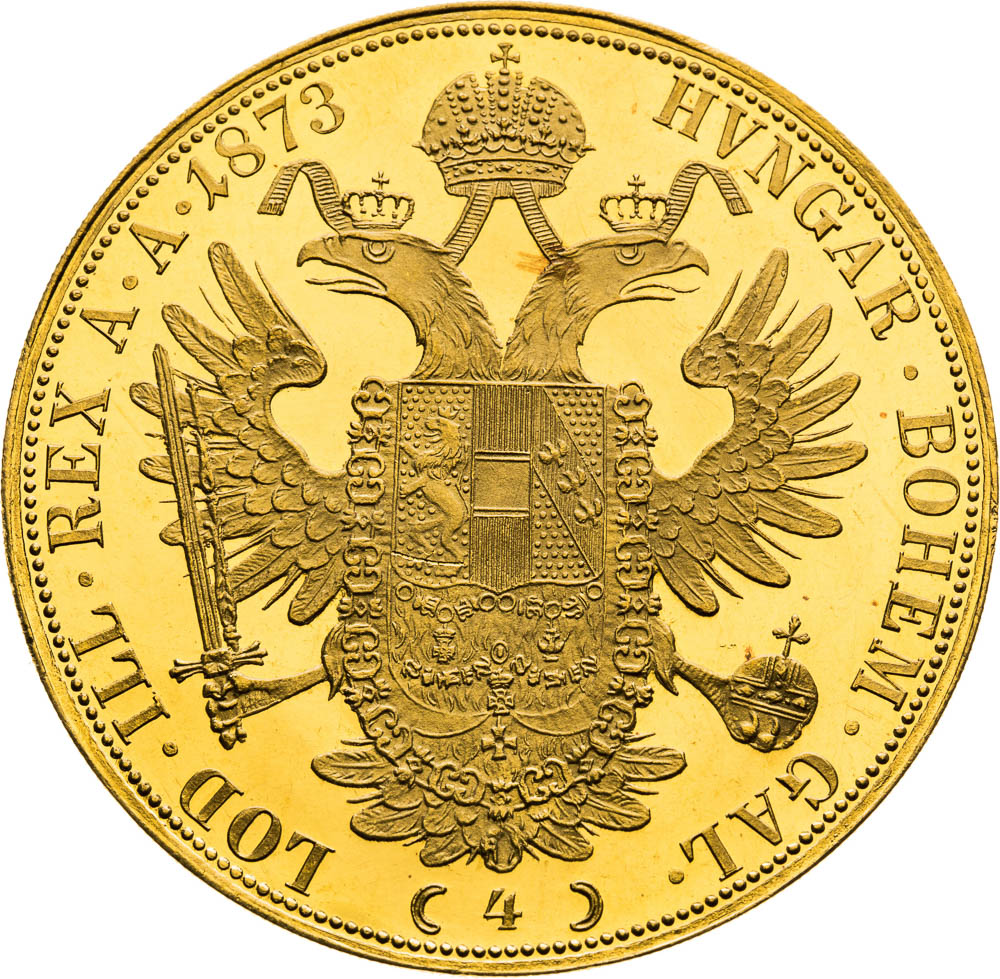 4 Ducats 1873 - back