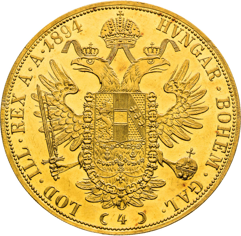 4 Ducats 1894 - back