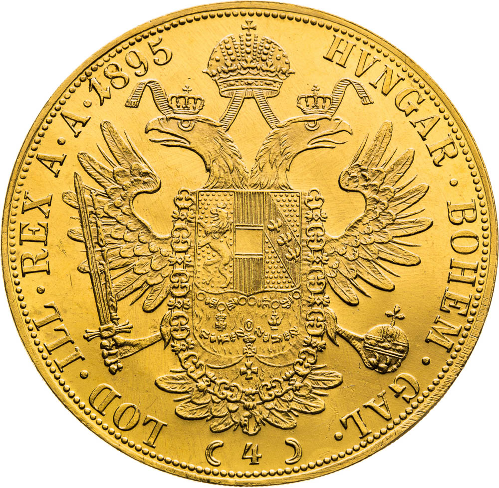 4 Ducats 1895 - back