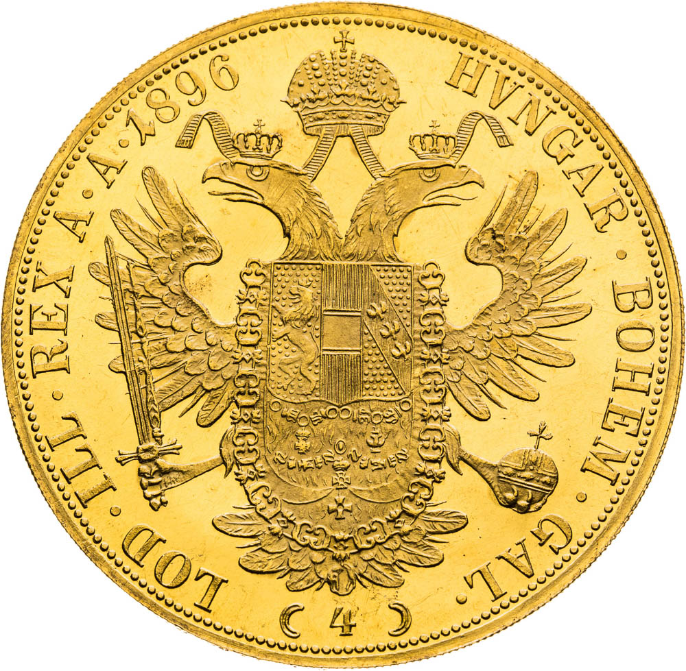 4 Ducats 1896 - back