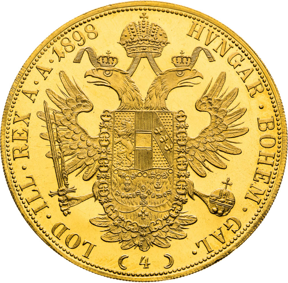 4 Ducats 1898 - back