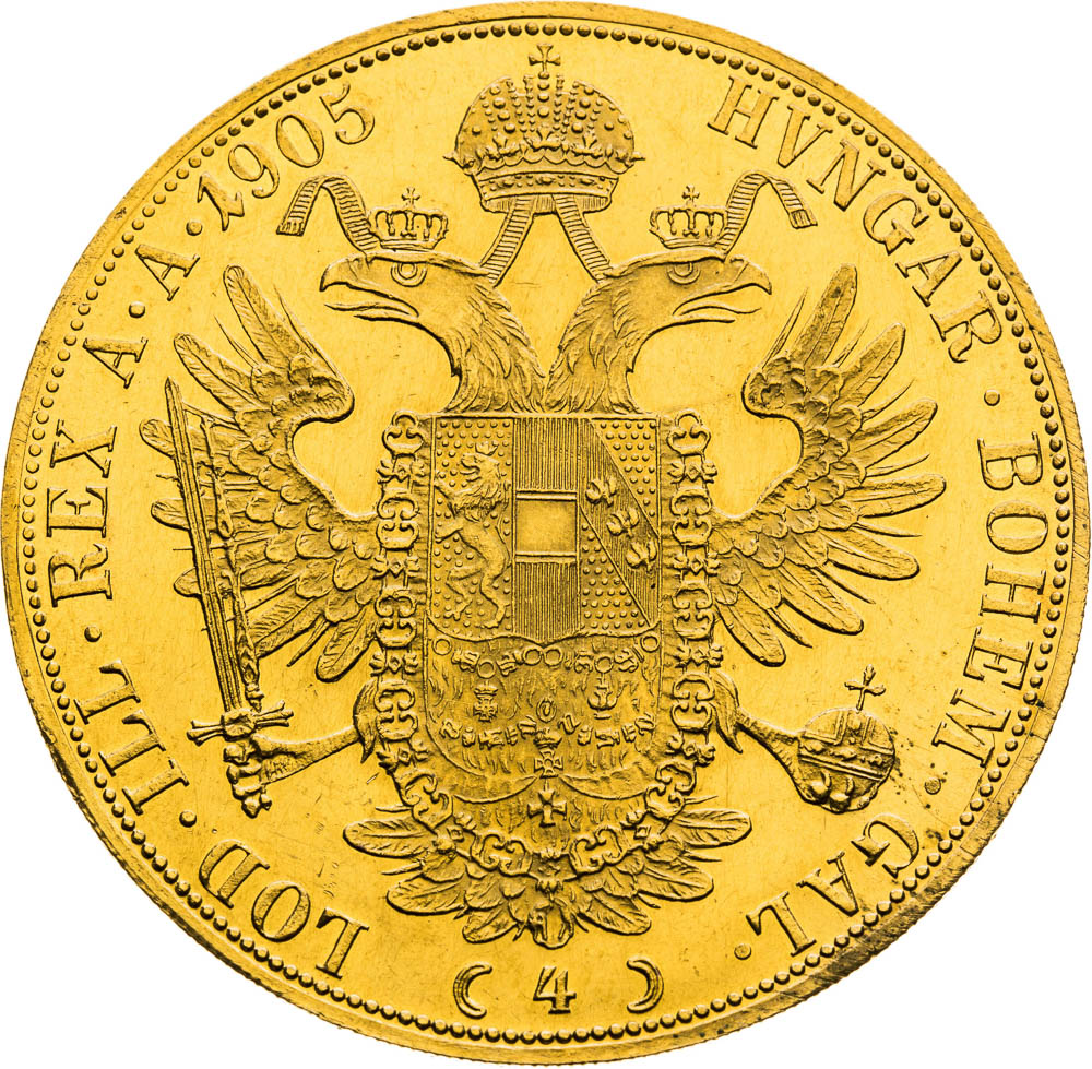 4 Ducats 1905 - back