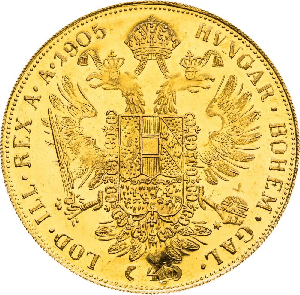 4 Ducats 1905 (Imitation) - back