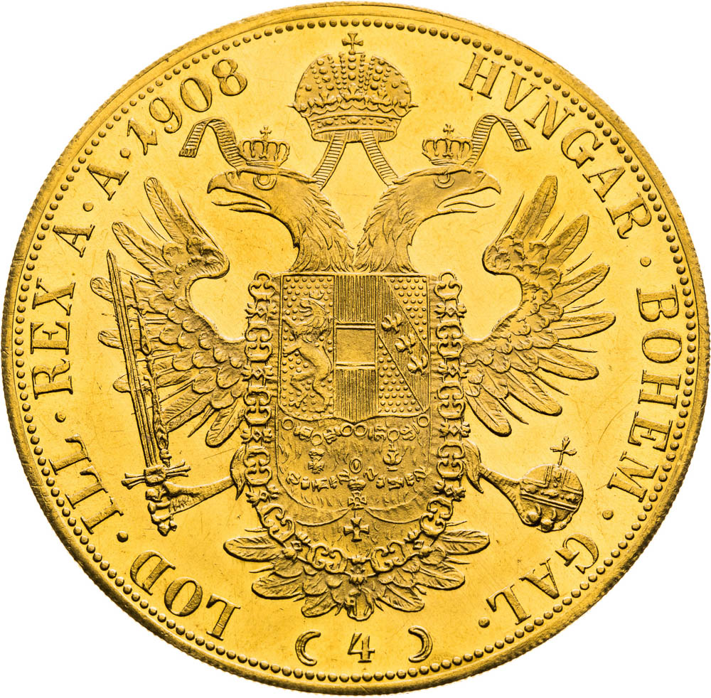 4 Ducats 1908 - back