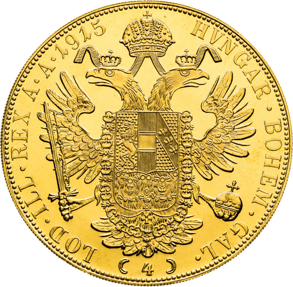 4 Ducat 1915 (Restrike) - back