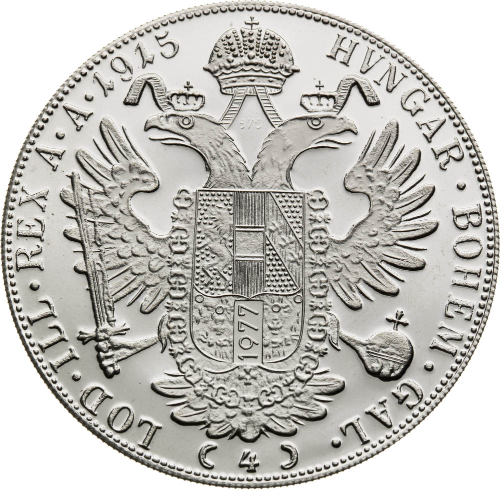 4 Ducats 1915/1977 (Restrike) - back