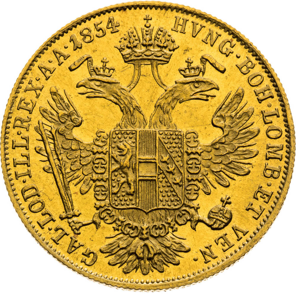 Ducat 1854 - back