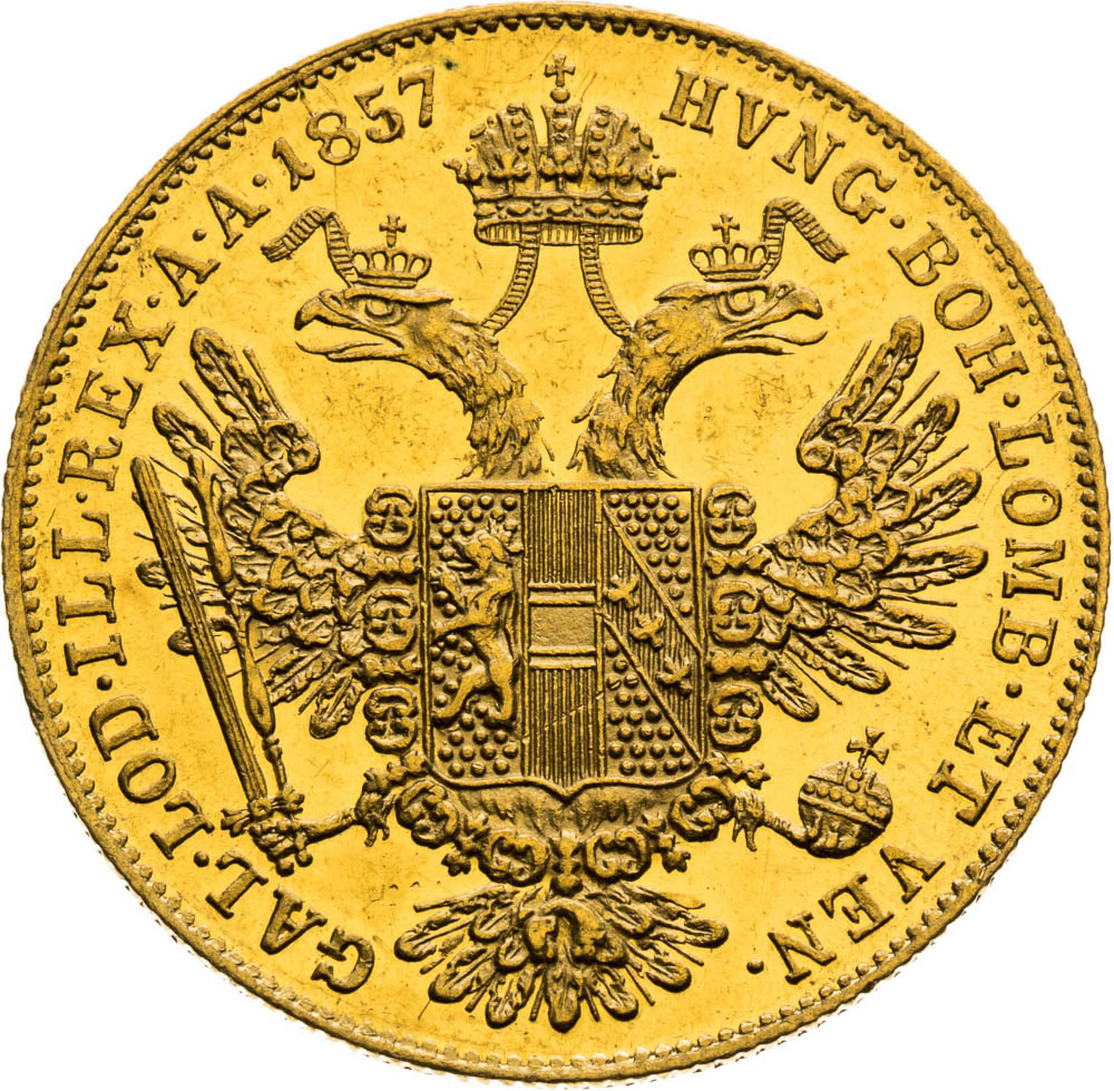 Ducat 1857 - back