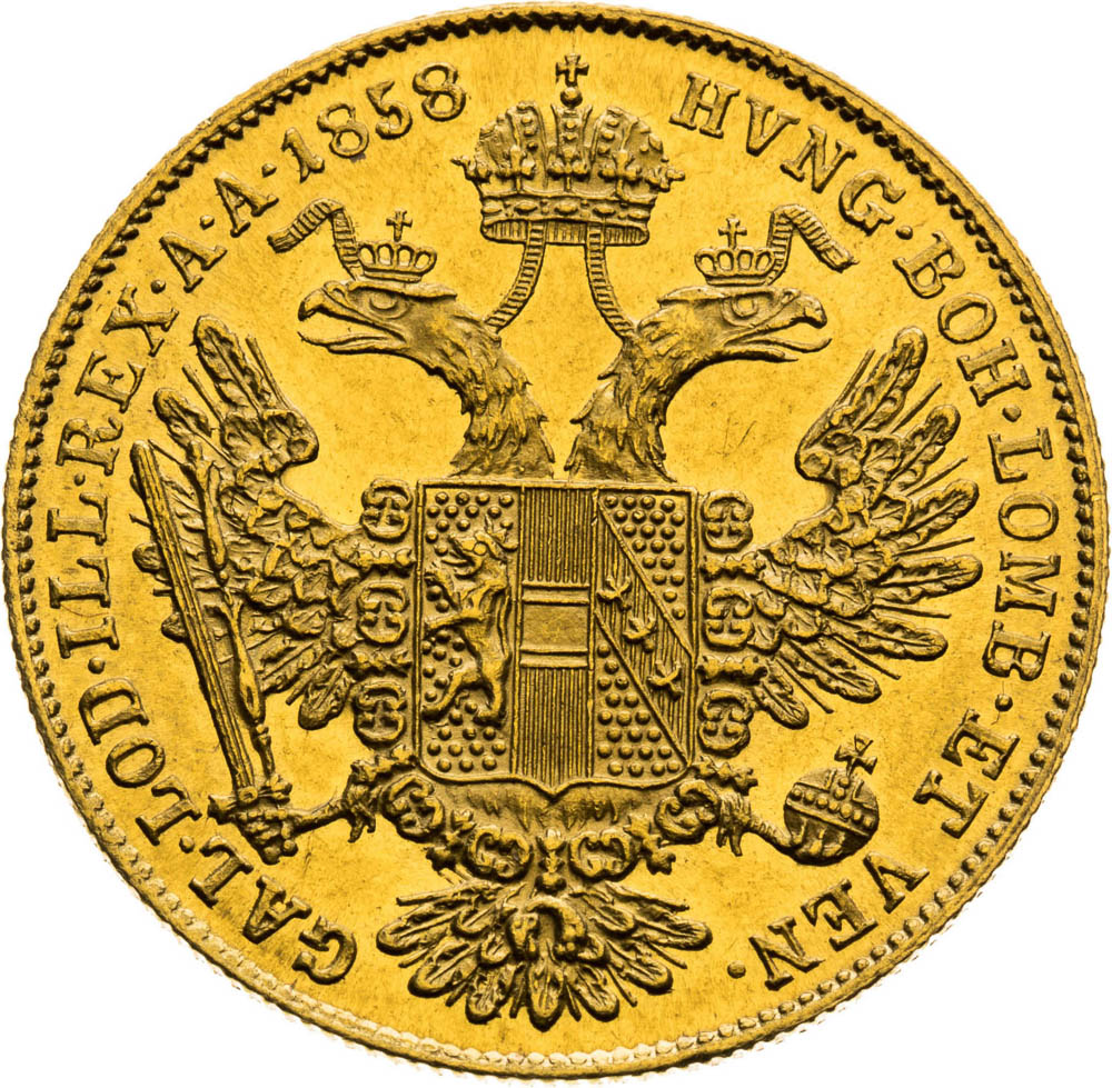 Ducat 1858 - back
