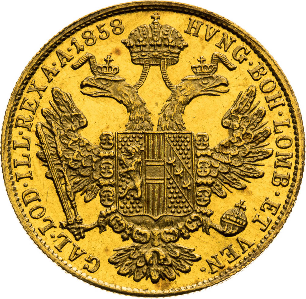 Ducat 1858 - back
